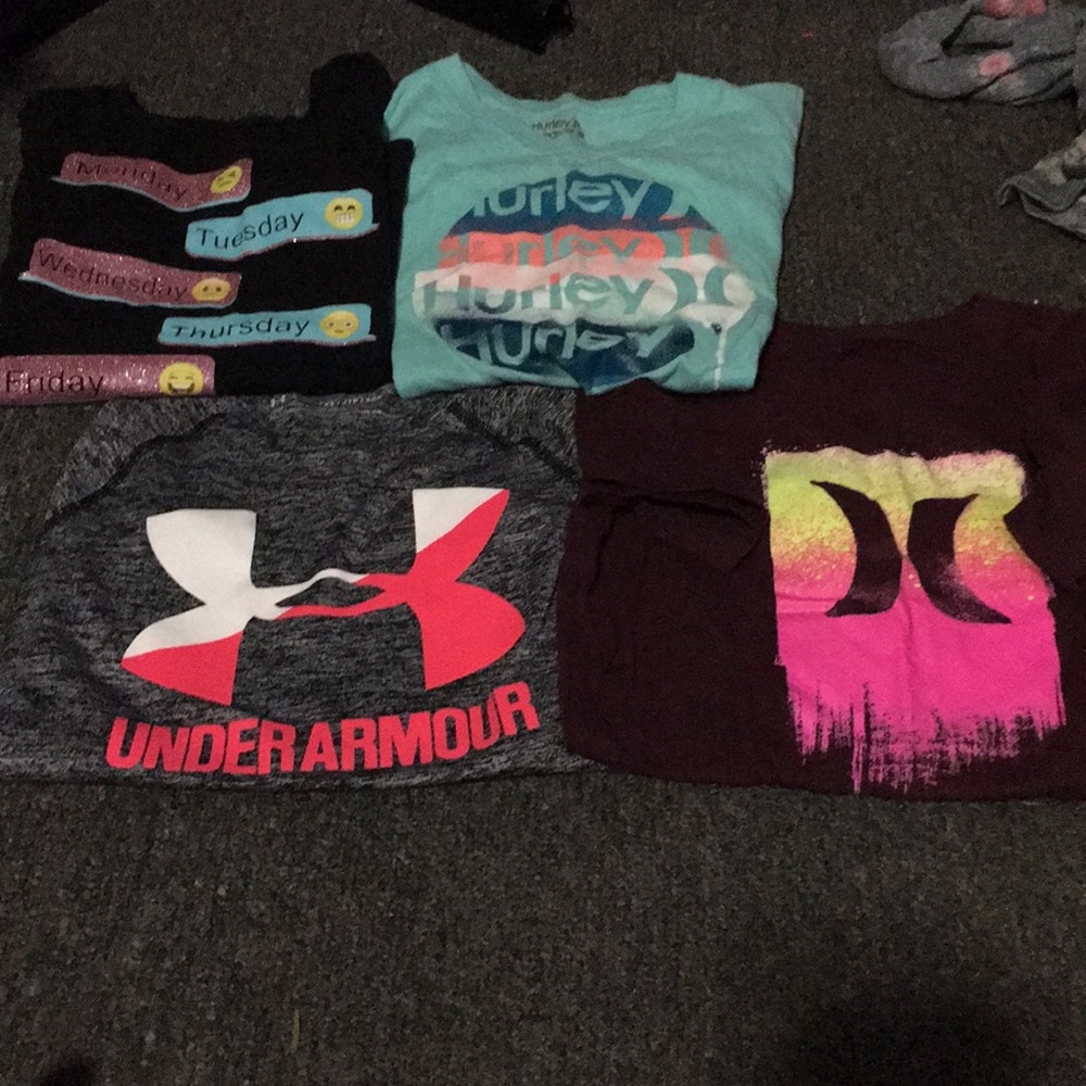 4 girl short sleeve shirts